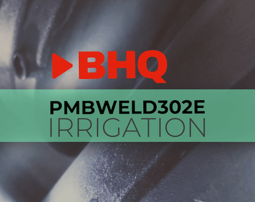 train in irrigation electrofusion