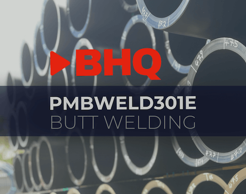 qualify to butt weld PE pipelines