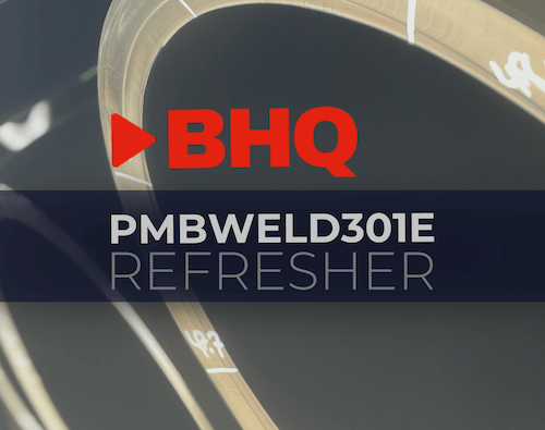 qualify in butt welding for PE pipelines