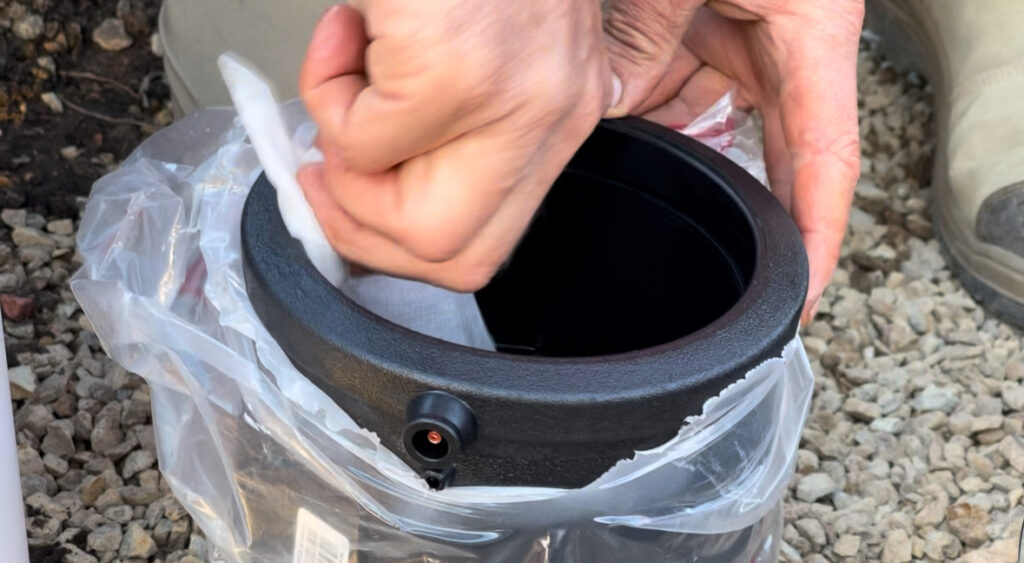 Lernna trainer demonstrating electrofusion coupler preparation for welding